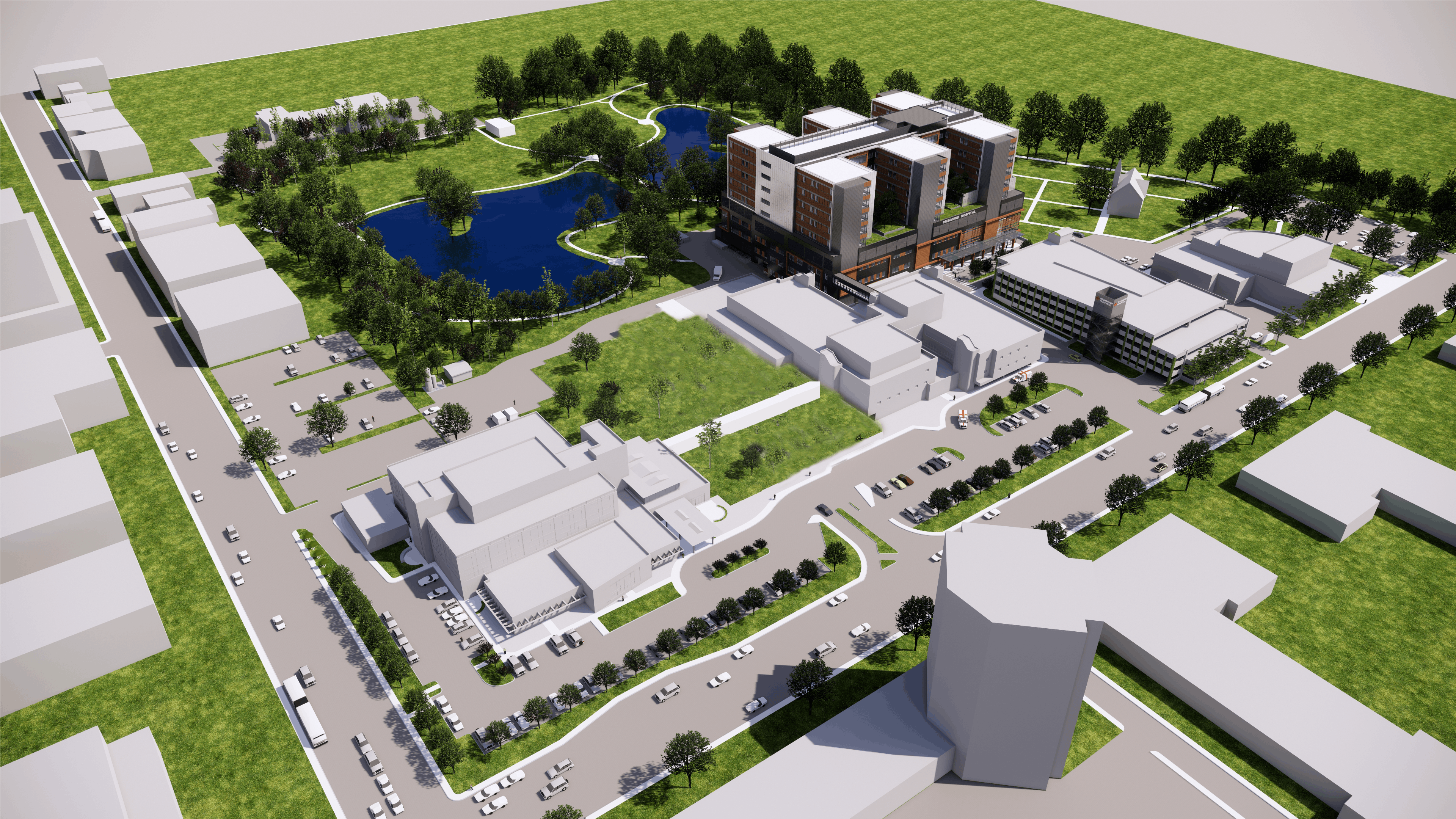 Rendering of Richmond Hospital. 