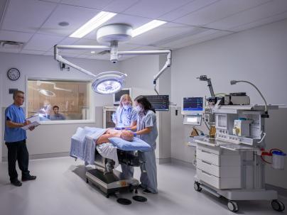 Human Patient Simulation room in the VGH Simulation Centre