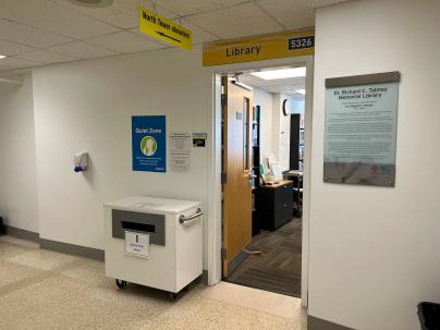 5N library in Richmond Hospital after construction