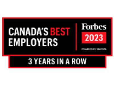 Forbes Canadas best employers logo