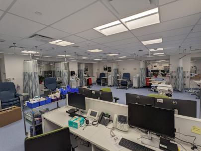 Cancer Care Clinic main care area after renovations