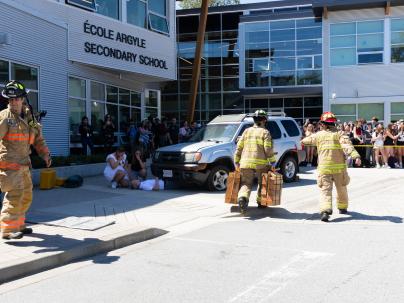 LGH mock crash event